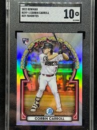 2023 BOWMAN CHROME CORBIN CARROLL ROOKIE - GEM MINT!