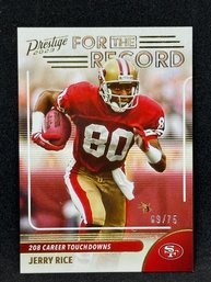 2023 PANINI PRESTIGE JERRY RICE XTRA POINTS /75 SHORT PRINT