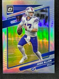 2021 PANINI DONRUSS OPTIC JOSH ALLEN HOLO PRIZM