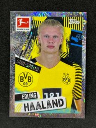 2021-22 TOPPS BUNDESLIGA ERLING HAALAND SPARKLE STICKER