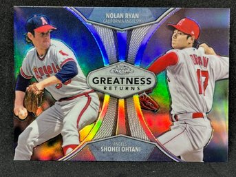 2019 TOPPS CHROME SHOHEI OHTANI/NOLAN RYAN