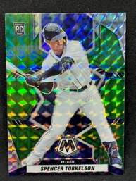 2022 PANINI MOSAIC SPENCER TORKELSON GREEN PRIZM ROOKIE CARD