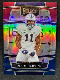 2022 PANINI SELECT DP MICAH PARSONS TRI-COLOR PRIZM SHORT PRINT TO 199