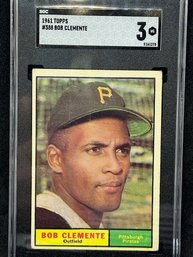 1961 TOPPS ROBERTO CLEMENTA - HALL OF FAMER SGC 3!