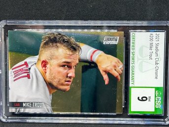 2021 STADIUM CLUB CHROME MIKE TROUT - MINT