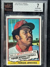 1976 TOPPS TRADED FERGIE JENKINS - HALL OF FAMER BGS 7