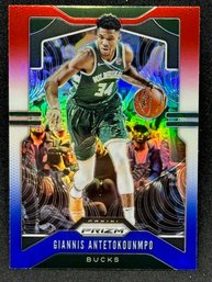 2019 PANINI PRIZM GIANNIS ANTETOKOUNMPO RED WHITE BLUE PRIZM