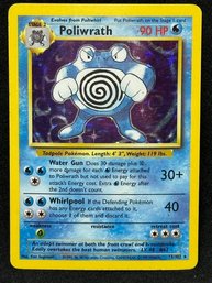 1999 POKEMON POLIWRATH HOLO FOIL RARE