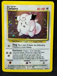 1999 POKEMON CLEFAIRY HOLO FOIL RARE