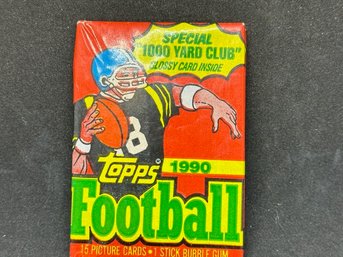 SEALED PACK 1990 TOPPS NFL