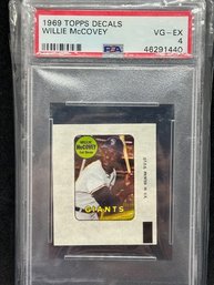 1969 TOPPS DECALS WILLIE MCCOVEY - HALL OF FAMER