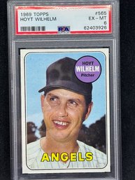 1969 TOPPS HOYT WILHELM - PSA 6 HALL OF FAMER