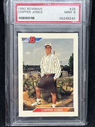 1992 BOWMAN CHIPPER JONES ROOKIE PSA 9