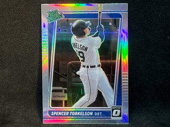 2021 PANINI DONRUSS OPTIC RATED PROSPECT SPENCER TORKELSON SILVER PRIZM