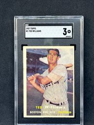 1957 TOPPS TED WILLIAMS SGC 3