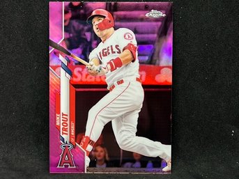 1010 TOPPS CHROME MIKE TROUT PINK REFRACTOR!