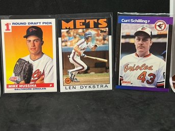 3 ROOKIES: MIKE MUSSINA, LENNY DYKSTRA AND CURT SCHILLING