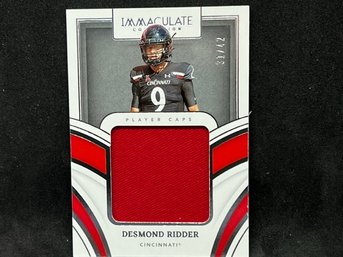 2022 PANINI IMMACULATE DEMOND RITTER GAME-USED SHORT PRINT RC ONLY 42 MADE