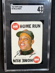 1968 TOPPS GAME WILLIE MAYS SGC 4