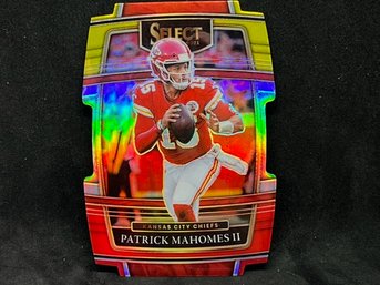 2021 PANINI SELECT PATRICK MAHOMES II COLOR MATCH RED YELLOW SILVER PRIZM DIE CUT
