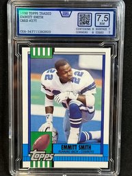1990 TOPPS TRADED EMMITT SMITH ROOKIE - NM