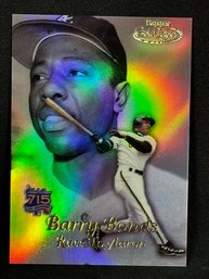 1999 TOPPS GOLD LABEL BARRY BONDS - RACES TO AARON