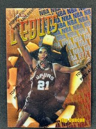 1997 TOPPS FINEST TIM DUNCAN DEBUTS ROOKIE WITH COATING
