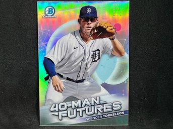 2021 BOWMAN CHROME 40-MAN FUTURES SPENCER TORKELSON RC REFRACTOR