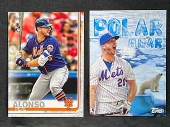 2019 TOPPS PETE ALONSO RC AND 2020 TOPPS PETE ALONSO POLAR BEAR SP