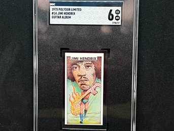 1975 POLYDOR LIMITED JIMI HENDRIX SGC 6 - RARE AND VERY LOW #S GRADED