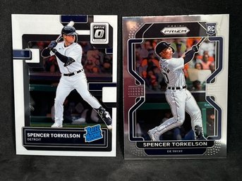 2022 OPTIC RATED ROOKIE SPENCER TORKELSON AND 2020 PRIZM SPENCER TORKELSONR RCs