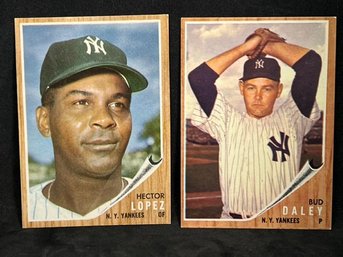 1962 TOPPS HECTOR LOPEZ & BUD DALEY