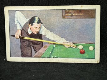 1934 Gallaher Ltd. Champions Card #44 SIDNEY LEE (BILLIARDS EX)