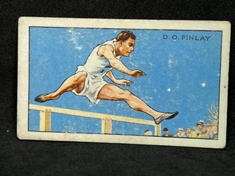 1934 Gallaher Ltd. Champions Card #4 D.O FINLAY