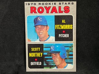 1970 TOPPS ROOKIE STARS ROYALS AL FITZMORRIS & SCOTT NORTHEY