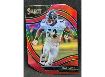2020 SELECT RAY LEWIS FIELD LEVEL RED PRIZM DIE CUT