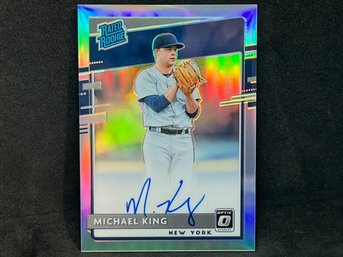 2020 OPTIC MICHAEL KING RATED ROOKIE SILVER PRIZM AUTOGRAPH!
