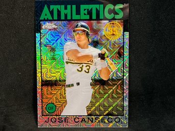 2021 TOPPS CHROME JOSE CANSECO REFRACTOR