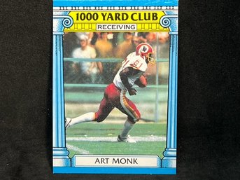 1987 TOPPS 1000 YARD CLUB ART MONK - HALL OF FAMER