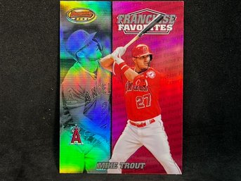 2020 BOWMAN'S BEST MIKE TROUT FRANCHISE FAVORITE REFRACTOR