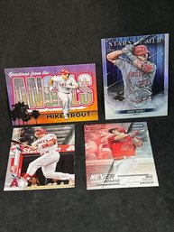 (4) MIKE TROUT CARDS
