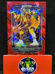 2023 PRIZM DP SHAQUILLE O'NEAL RED CRACKED ICE PRIZM
