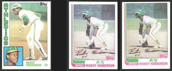 3-CARD RICKEY HENDERSON LOT