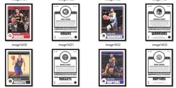 4-CARD 2023 NBA HOOPS LOT - STEPHEN CURRY-VINCE CARTER-NIKOLA JOKIC-TRAE YOUNG