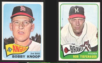 1965 TOPPS BOBBY KNOOP & BOB TIEFENAUER