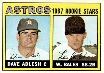 1967 TOPPS ASTROS ROOKIE STARS DAVE ADLESH/WES BALES