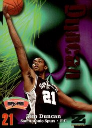 1997-98 SKYBOX TIM DUNCAN ROOKIE! HALL OF FAMER               SPORTS CARDS