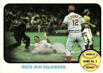1973 TOPPS REDS WIN SQUEEKER