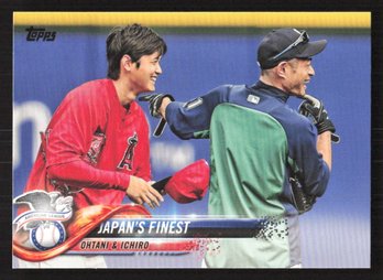 2018 TOPPS UPDATE SHOHEI OHTANI ROOKIE W ICHIRO