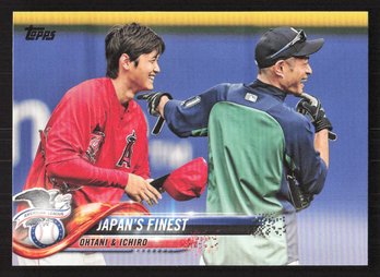 2018 TOPPS UPDATE SHOHEI OHTANI ROOKIE W ICHIRO